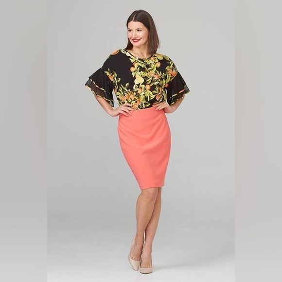 Joseph Ribkoff Black/Multi Top Blouse - Picture 7 of 16